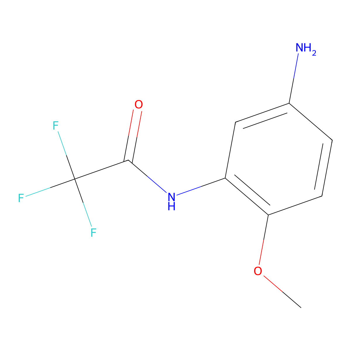 N-(5-amino-2-methoxyphenyl)-2,2,2-trifluoroacetamide molecular structure, CAS 1267517-81-6