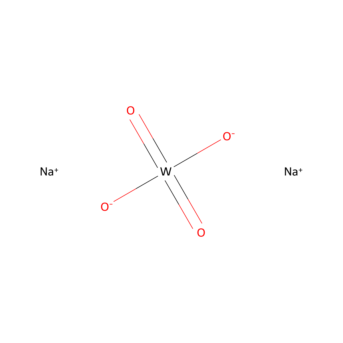 Sodium tungstate molecular structure, CAS 126752-51-0