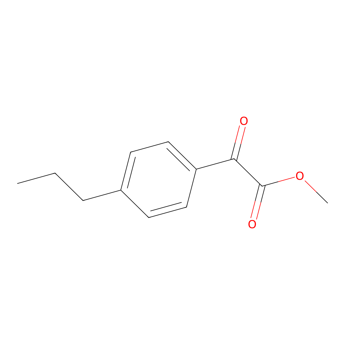 Methyl 4-n-propylbenzoylformate molecular structure, CAS 1267532-31-9