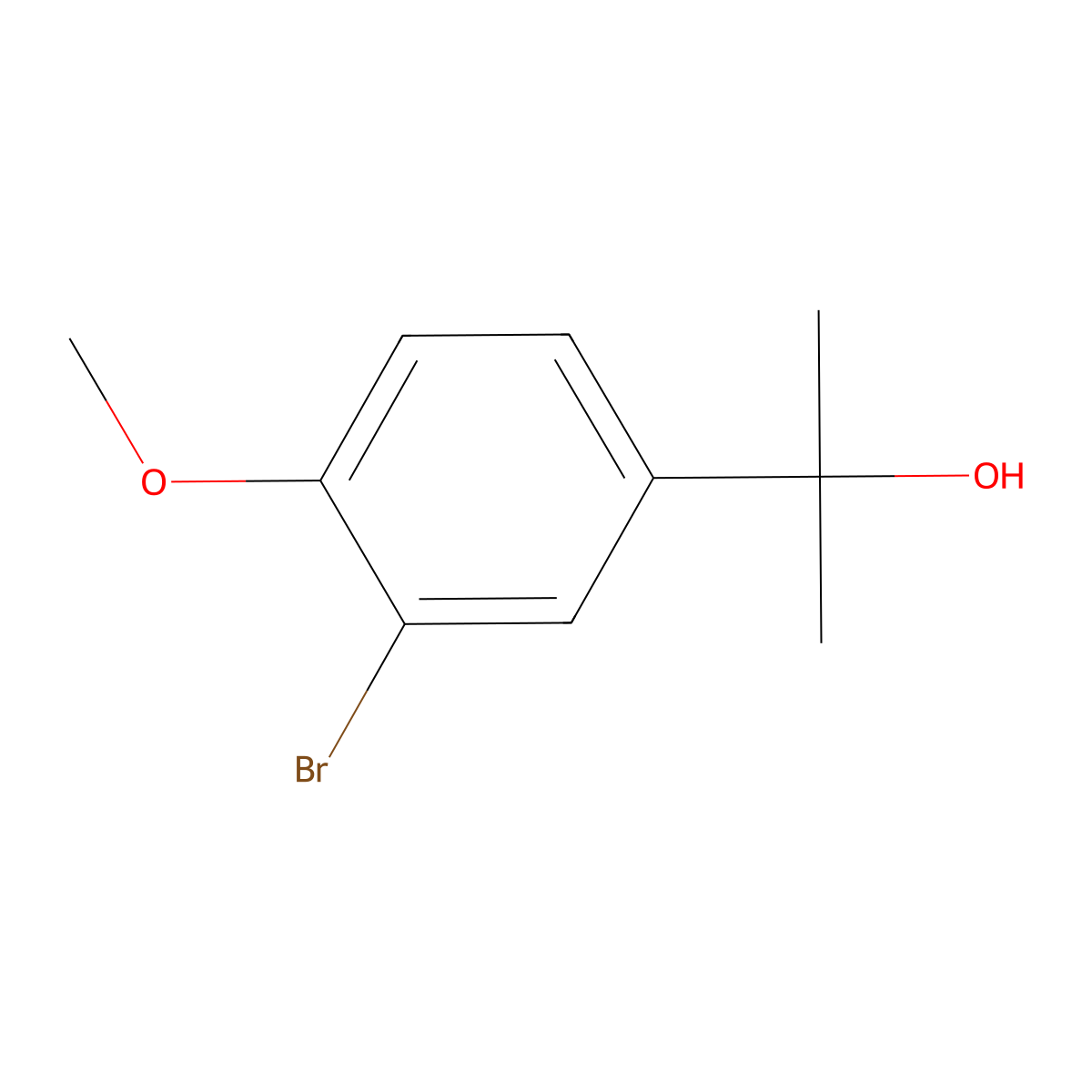 2-(3-Bromo-4-methoxy-phenyl)-propan-2-ol molecular structure, CAS 1267535-56-7