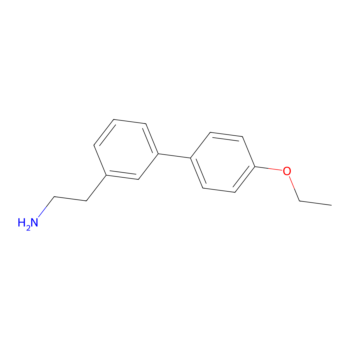 2-(4'-Ethoxy-[1,1'-biphenyl]-3-yl)ethanamine molecular structure, CAS 1267555-09-8