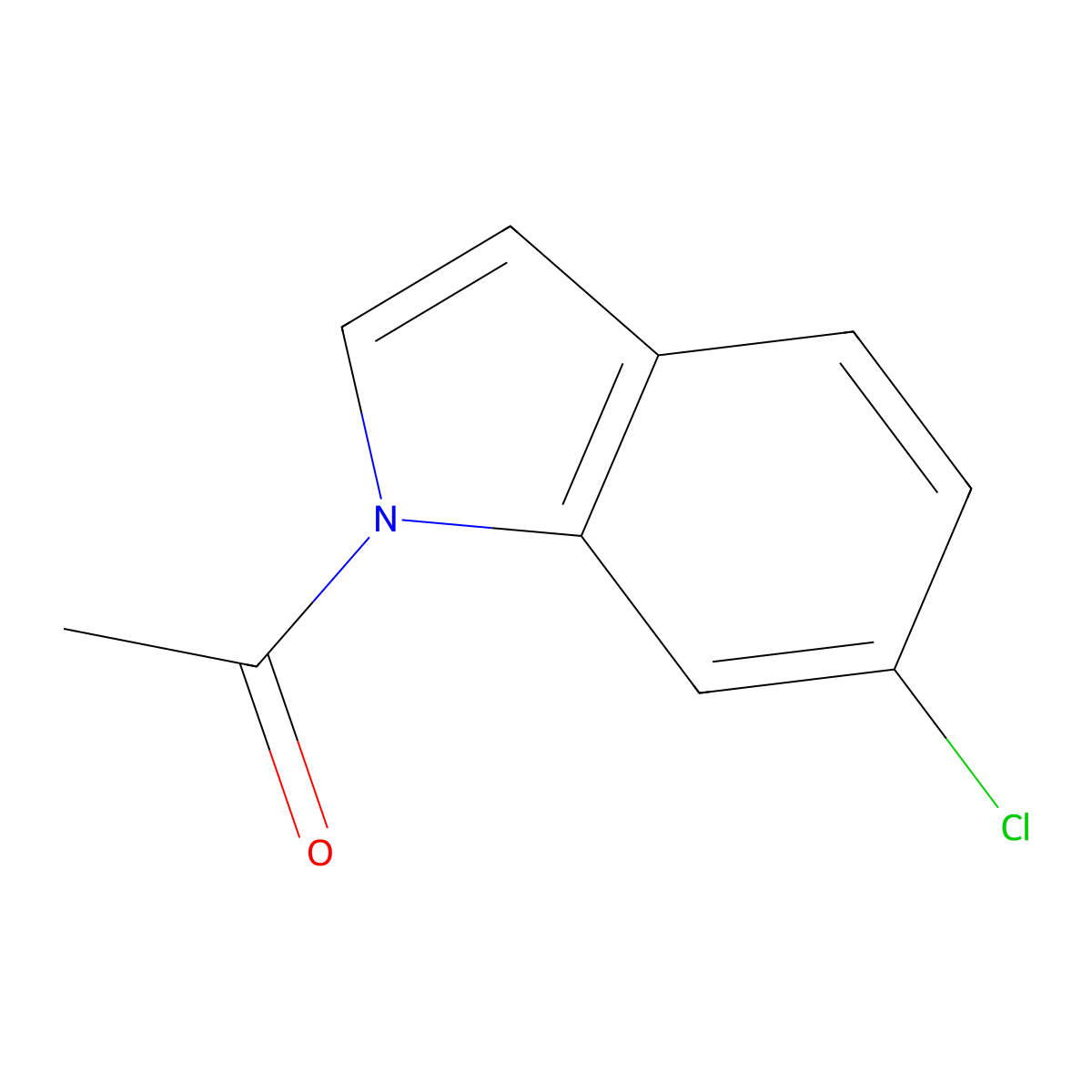 1-(6-Chloro-1H-indol-1-yl)ethanone molecular structure, CAS 126759-61-3