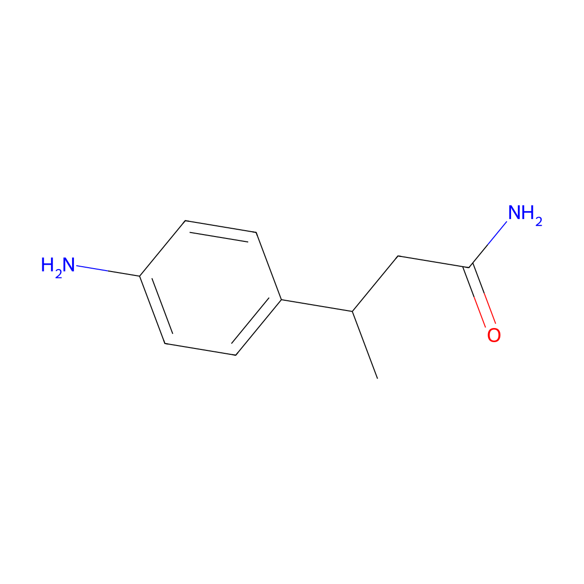 3-(4-Aminophenyl)butanamide molecular structure, CAS 1267622-83-2
