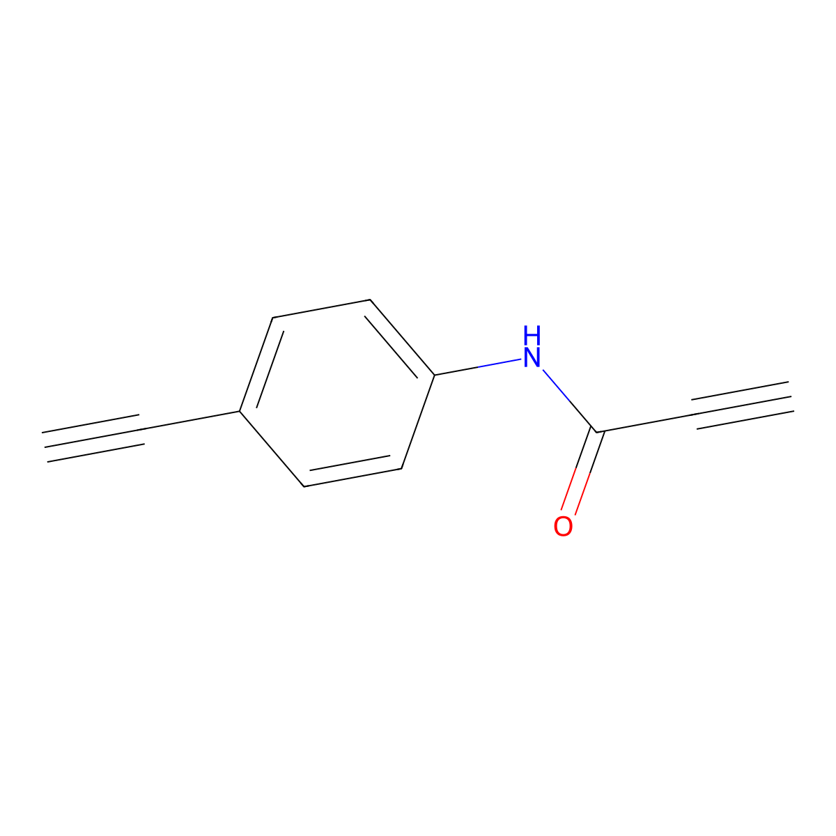 N-(4-ethynylphenyl)prop-2-ynamide molecular structure, CAS 1267622-99-0