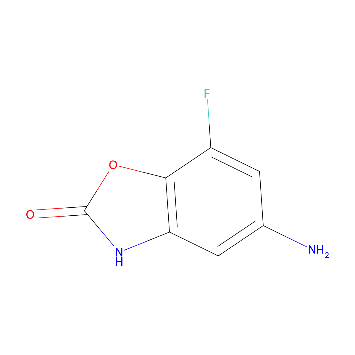 5-Amino-7-fluorobenzo[d]oxazol-2(3H)-one molecular structure, CAS 1267629-05-9