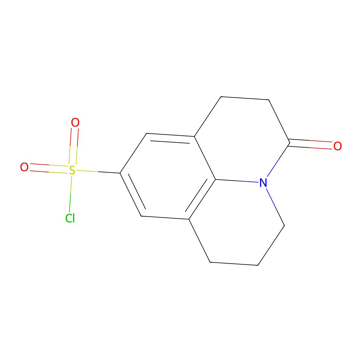 2-Oxo-1-azatricyclo[7.3.1.0,5,13]trideca-5,7,9(13)-triene-7-sulfonyl chloride molecular structure, CAS 1267658-50-3