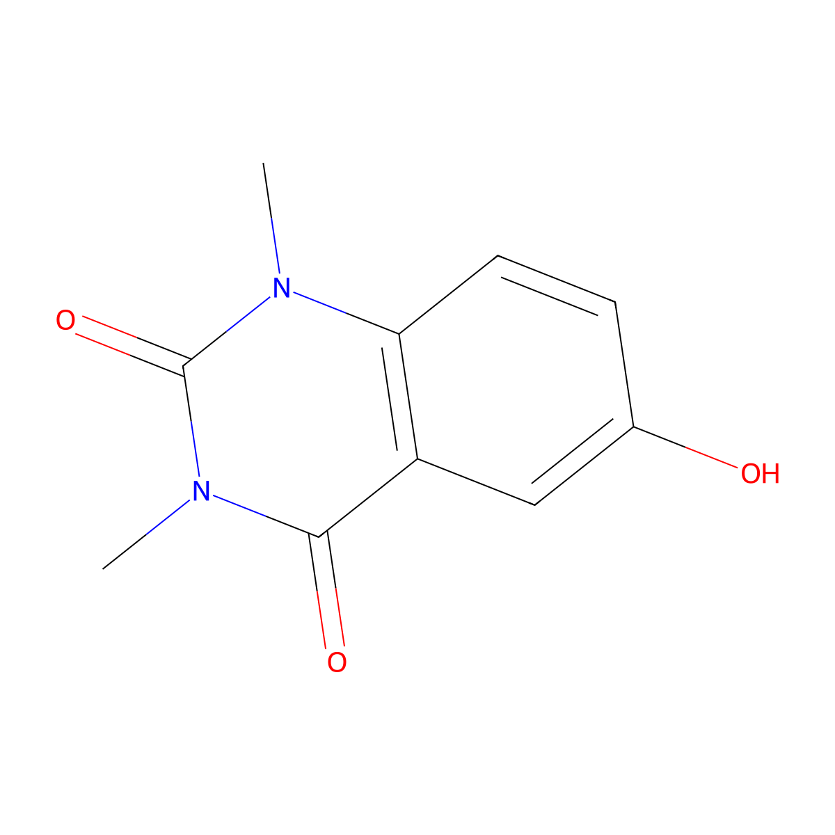 1,3-Dimethyl-6-hydroxyquinazoline-2,4-dione molecular structure, CAS 1267663-32-0