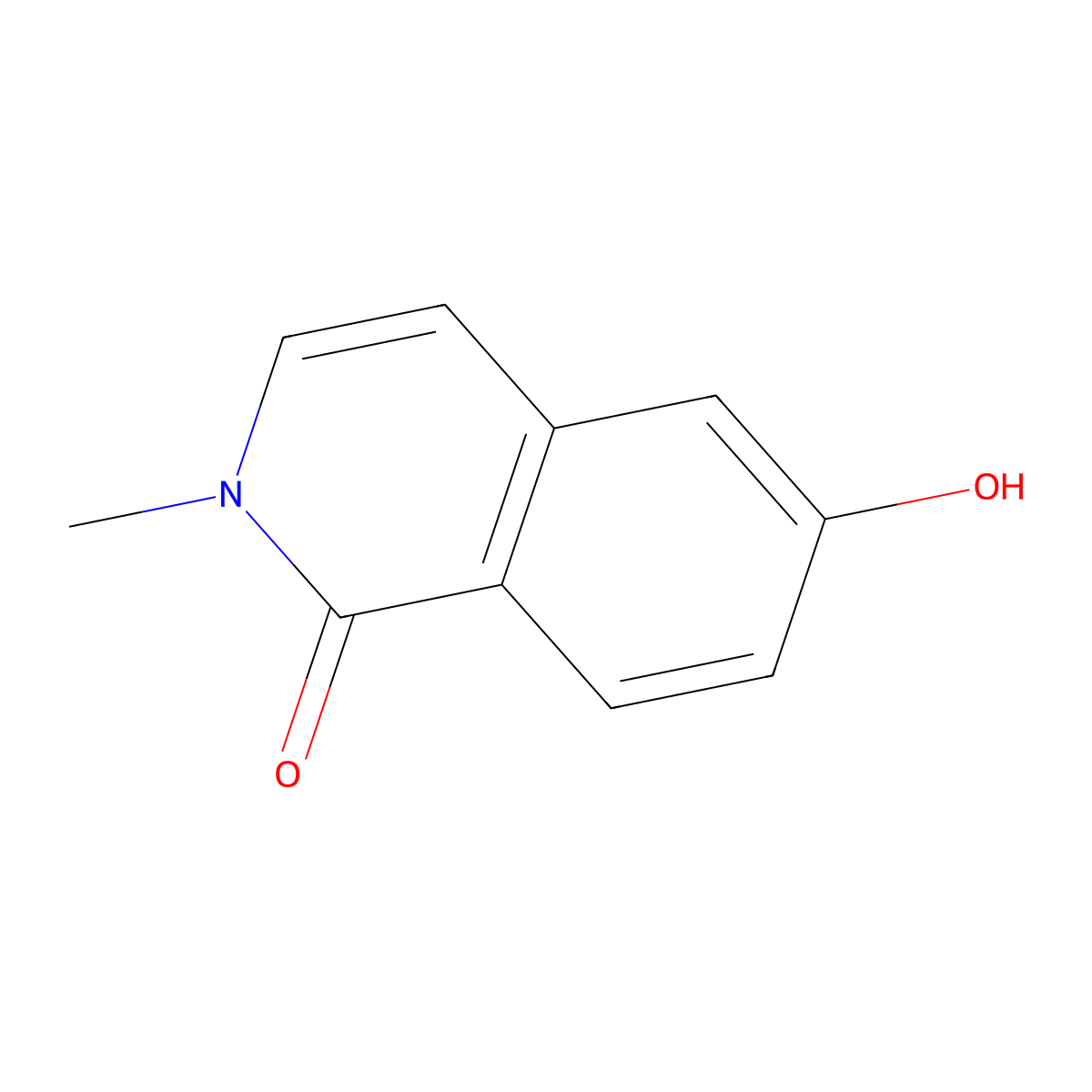 6-Hydroxy-2-methylisoquinolin-1(2H)-one molecular structure, CAS 1267663-33-1