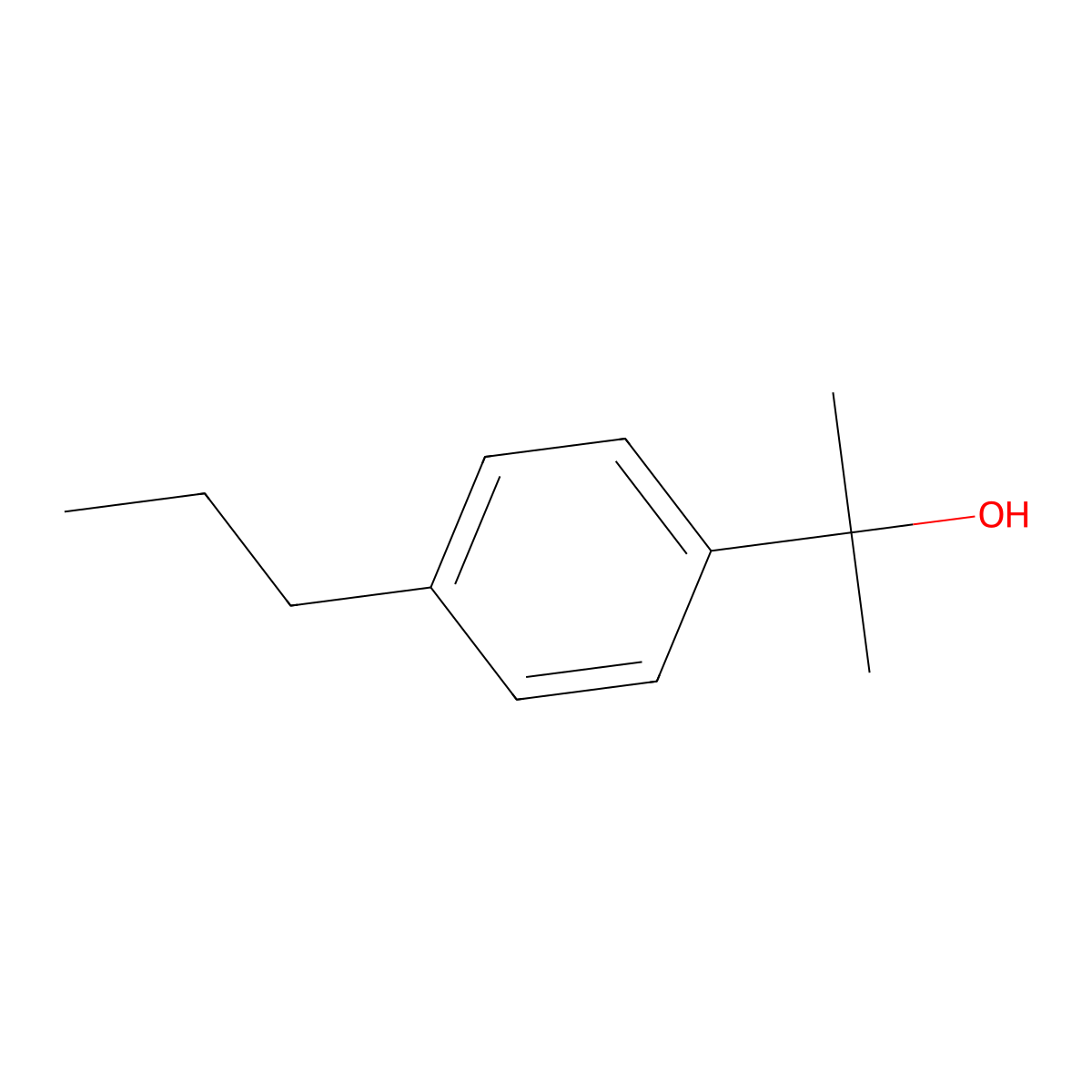 2-(4-n-Propylphenyl)-2-propanol molecular structure, CAS 1267664-91-4