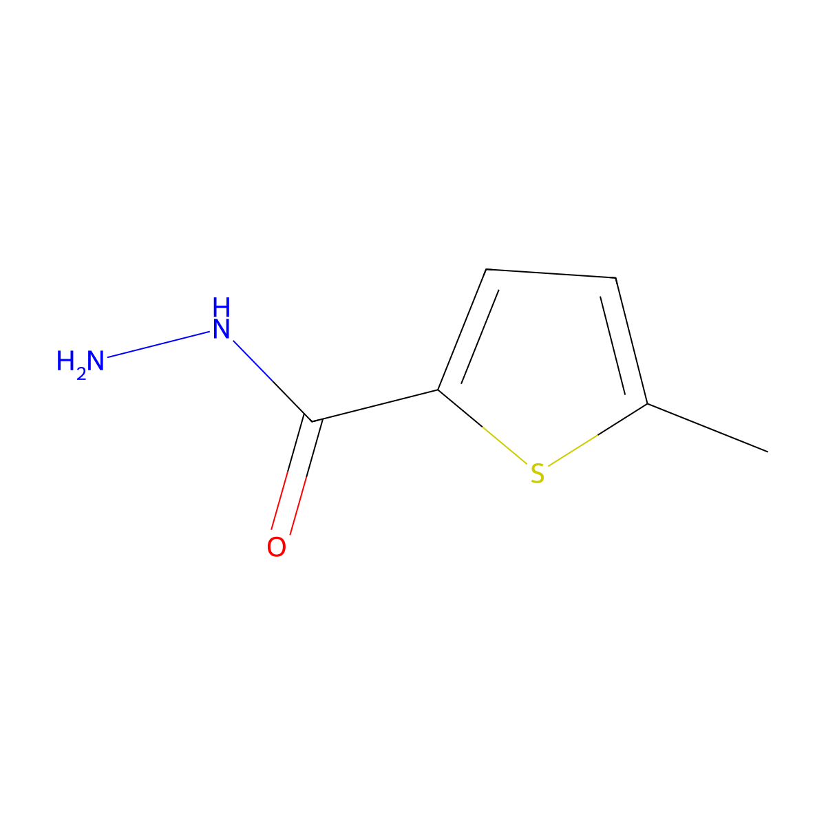 5-Methylthiophene-2-carbohydrazide molecular structure, CAS 126768-40-9