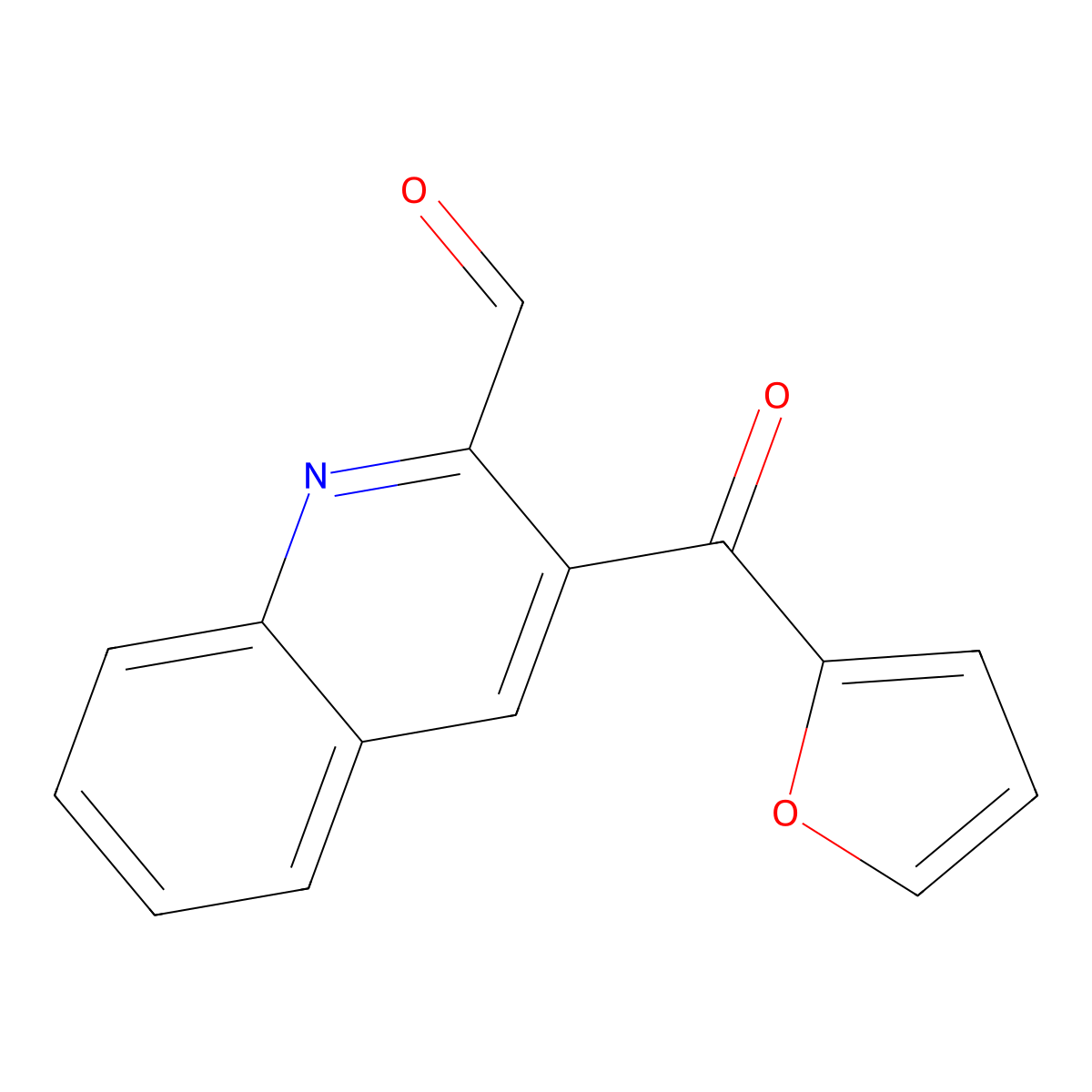 3-(2-Furoyl)quinoline-2-carbaldehyde molecular structure, CAS 126769-01-5