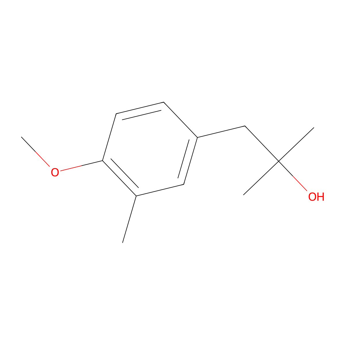1-(4-Methoxy-3-methylphenyl)-2-methyl-2-propanol molecular structure, CAS 1267704-31-3