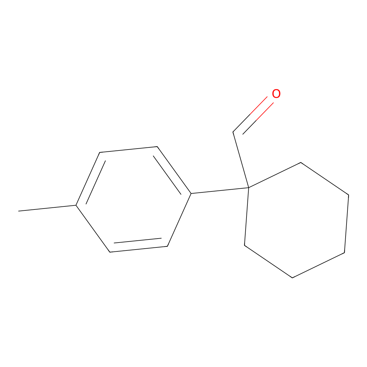 1-(p-Tolyl)cyclohexanecarbaldehyde molecular structure, CAS 1267707-92-5