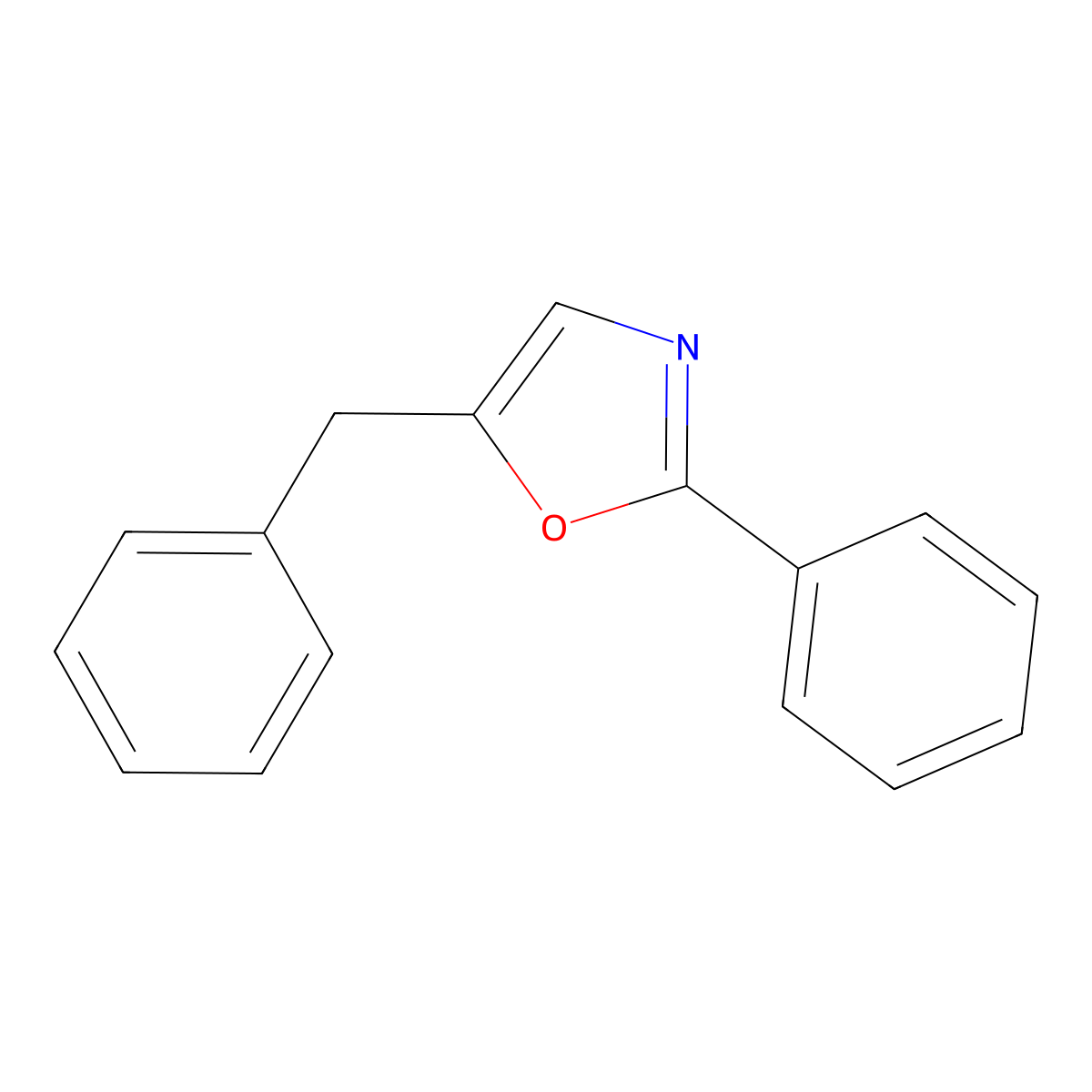 5-Benzyl-2-phenyloxazole molecular structure, CAS 126773-83-9