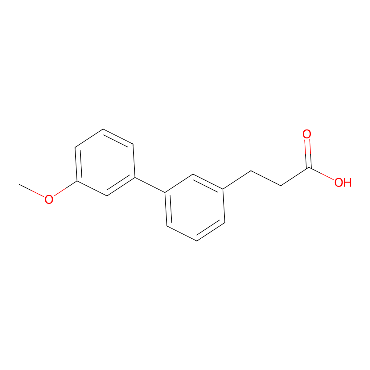 3-(3'-Methoxy-[1,1'-biphenyl]-3-yl)propanoic acid molecular structure, CAS 1267755-54-3