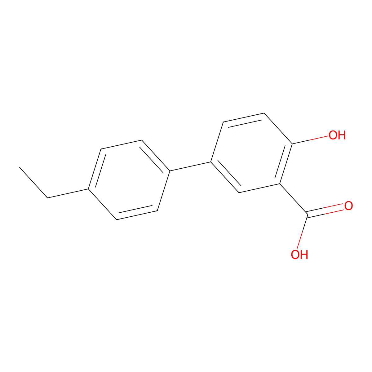 4'-Ethyl-4-hydroxy[1,1'-biphenyl]-3-carboxylic acid molecular structure, CAS 1267759-30-7