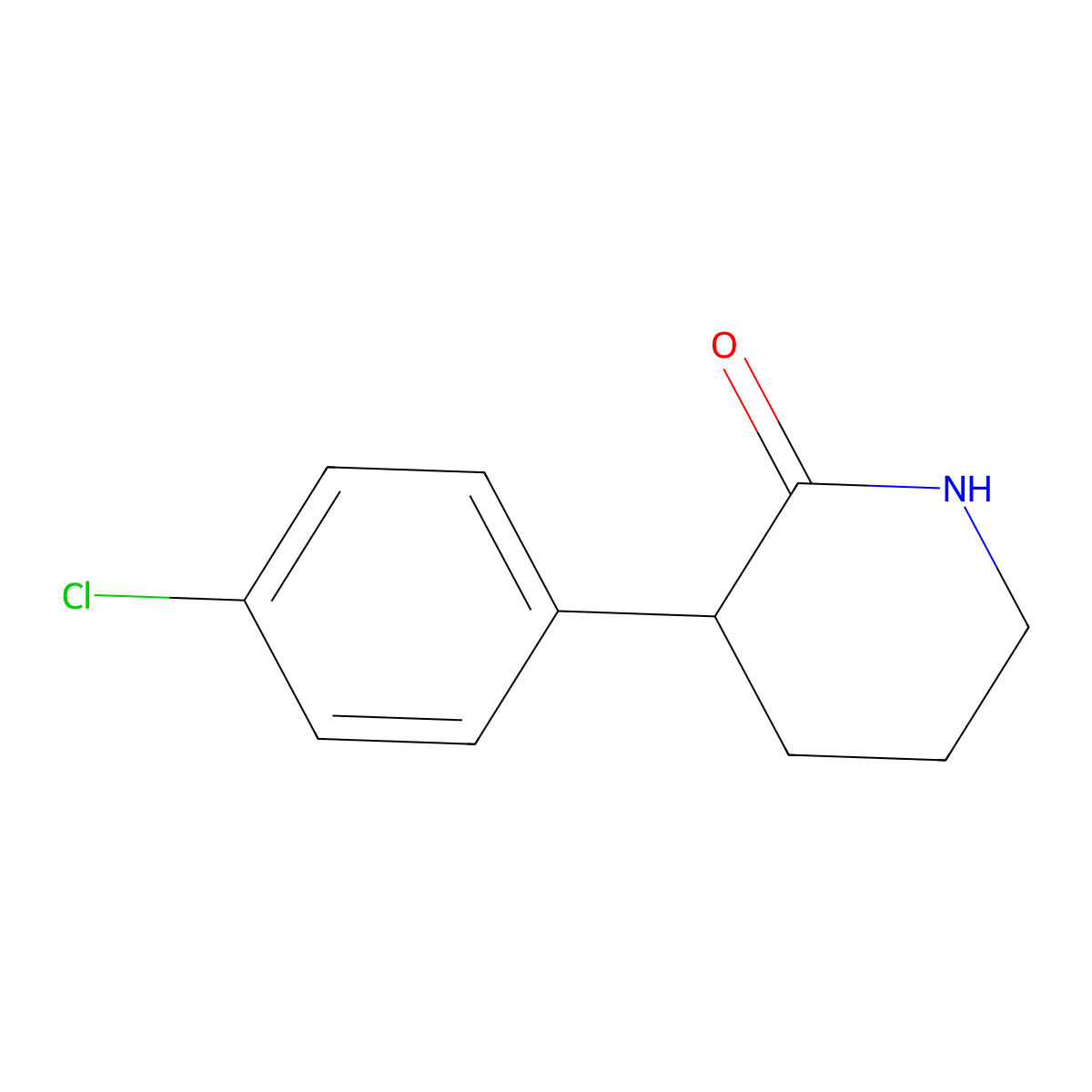 3-(4-Chlorophenyl)piperidin-2-one molecular structure, CAS 1267774-08-2