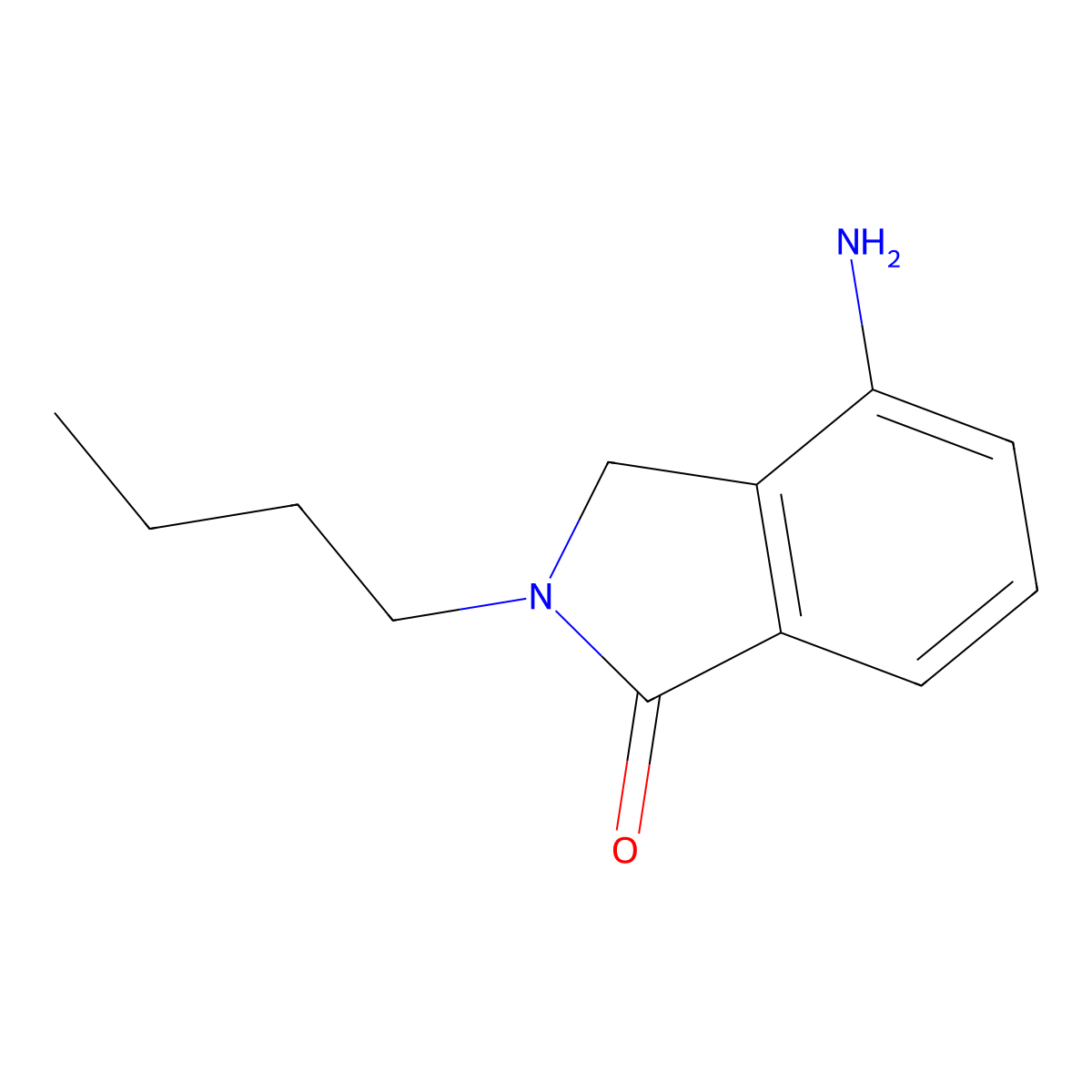 4-Amino-2-butyl-2,3-dihydro-1H-isoindol-1-one molecular structure, CAS 1267785-11-4