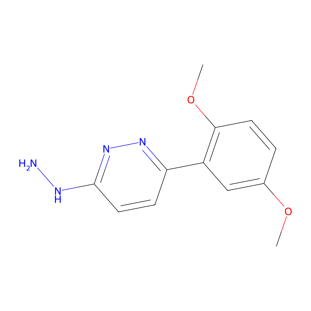 3-(2,5-Dimethoxyphenyl)-6-hydrazinylpyridazine molecular structure, CAS 1267793-69-0
