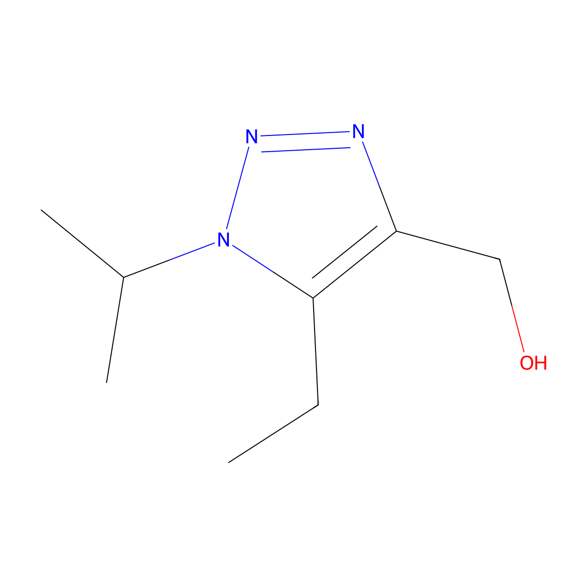 [5-Ethyl-1-(propan-2-yl)-1H-1,2,3-triazol-4-yl]methanol molecular structure, CAS 1267795-34-5