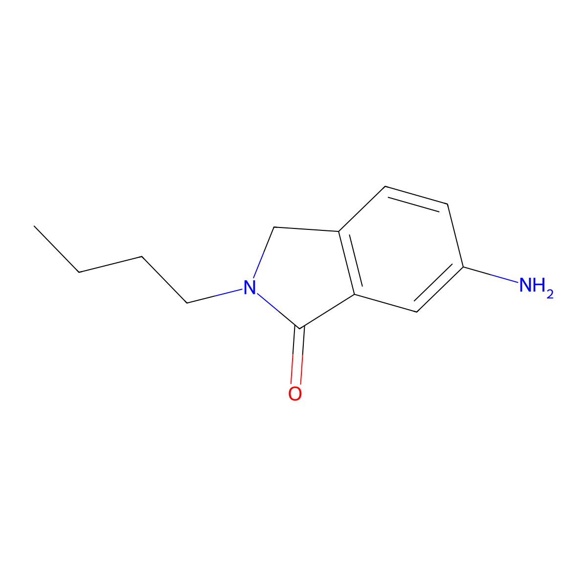 6-Amino-2-butyl-2,3-dihydro-1h-isoindol-1-one molecular structure, CAS 1267834-61-6