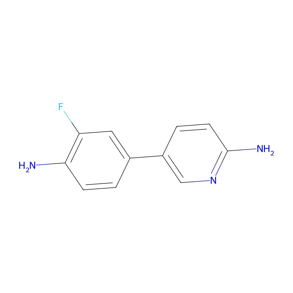 5-(4-Amino-3-fluorophenyl)pyridin-2-amine molecular structure, CAS 1267854-29-4