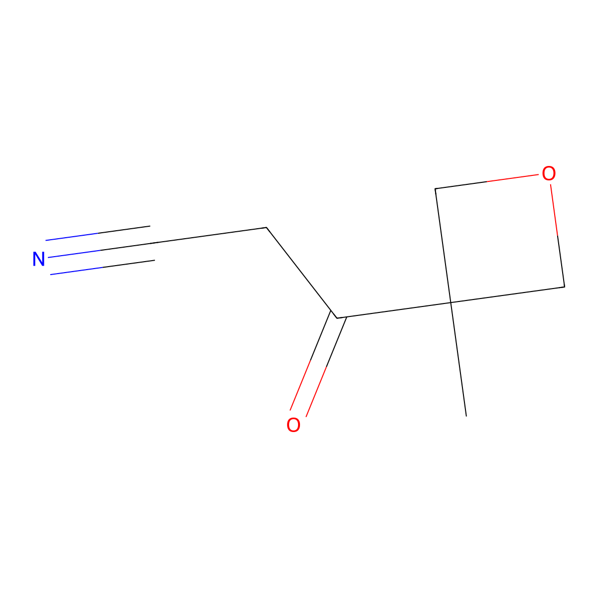 3-(3-Methyloxetan-3-yl)-3-oxopropanenitrile molecular structure, CAS 1267855-75-3