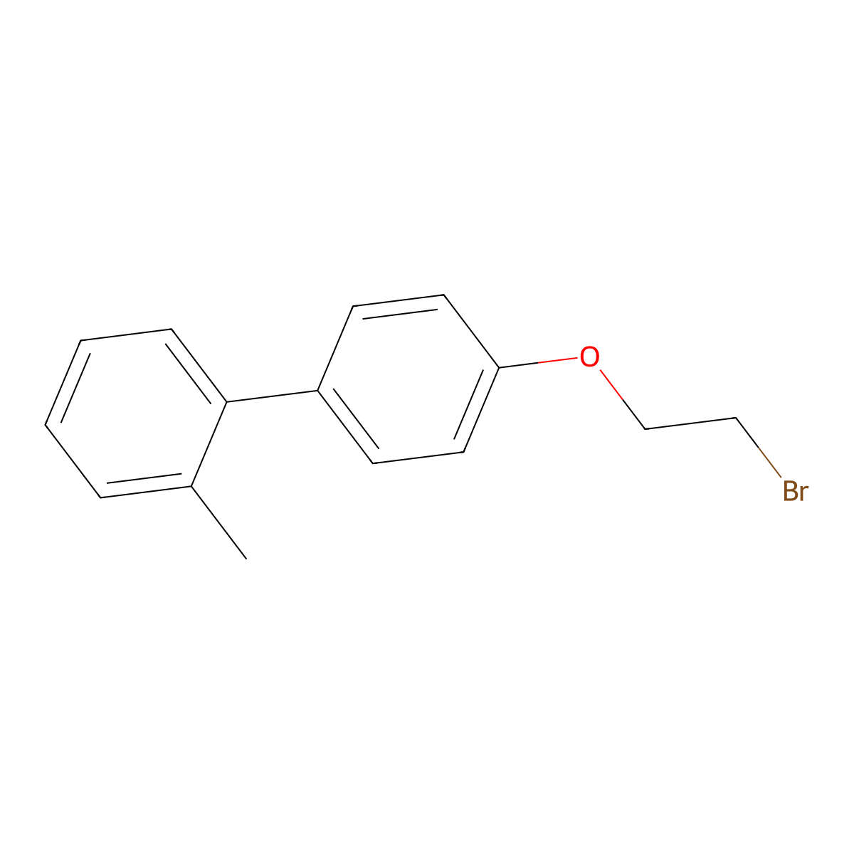4'-(2-Bromoethoxy)-2-methyl-1,1'-biphenyl molecular structure, CAS 1267861-36-8