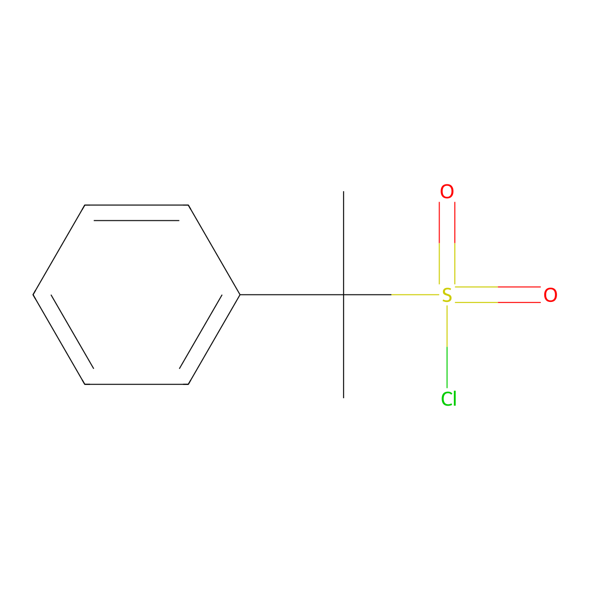 2-Phenylpropane-2-sulfonyl chloride molecular structure, CAS 126788-63-4