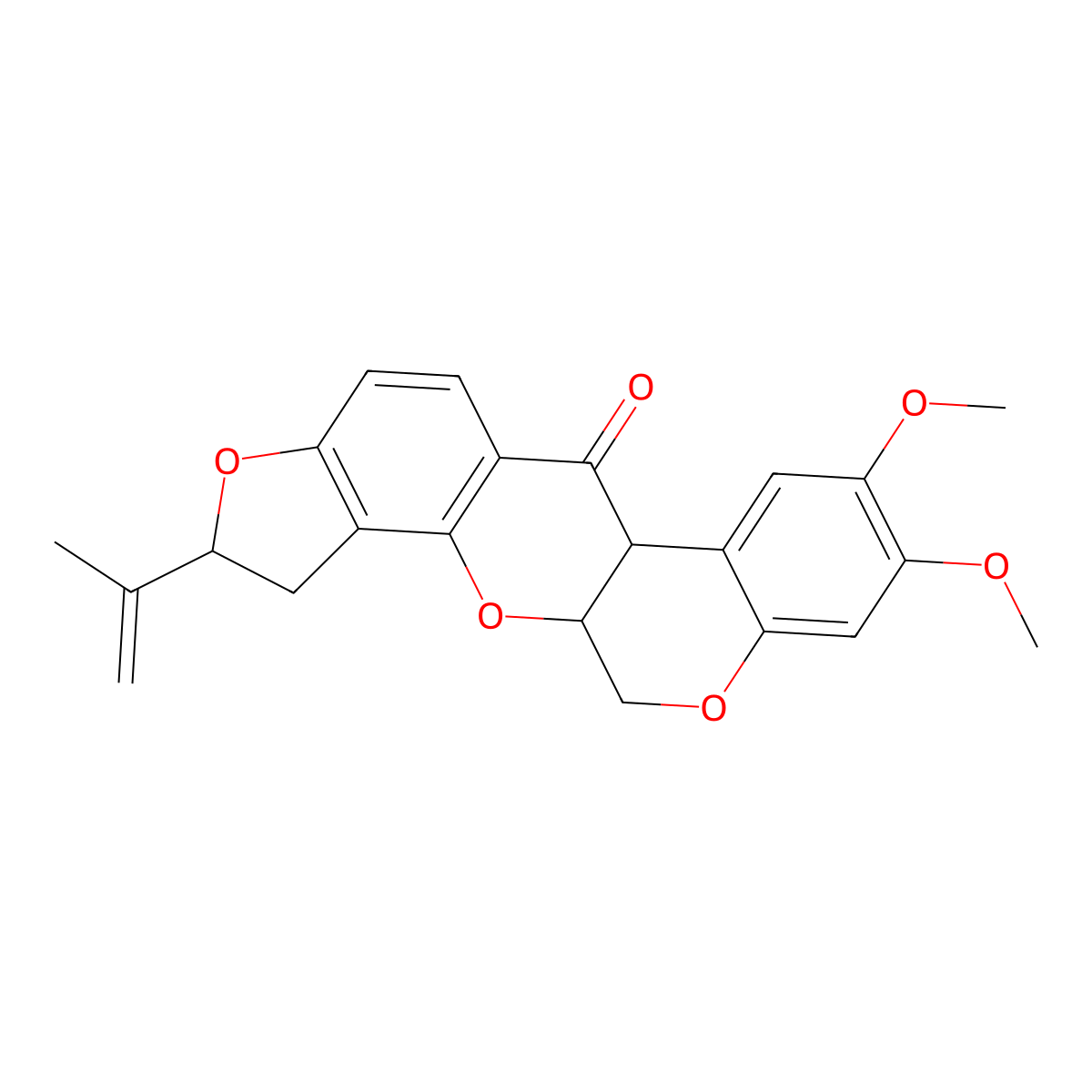 5'beta-Rotenone molecular structure, CAS 12679-58-2