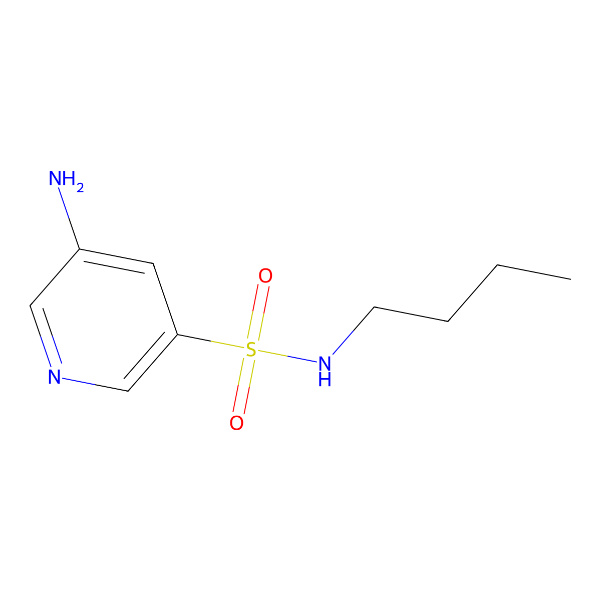 5-amino-N-butylpyridine-3-sulfonamide molecular structure, CAS 1267911-71-6