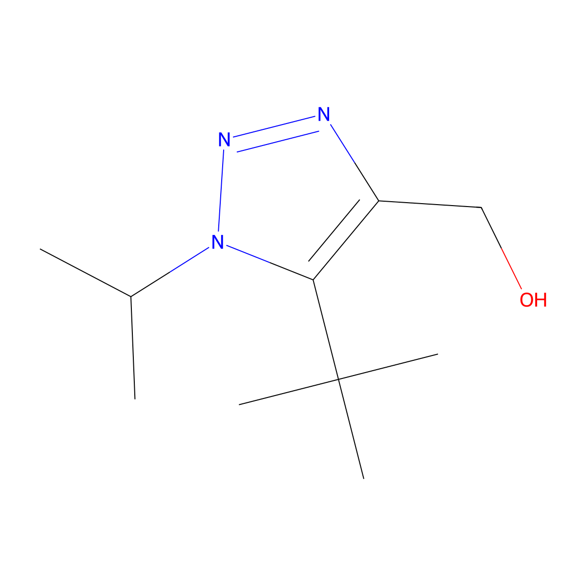 [5-tert-Butyl-1-(propan-2-yl)-1H-1,2,3-triazol-4-yl]methanol molecular structure, CAS 1267948-79-7