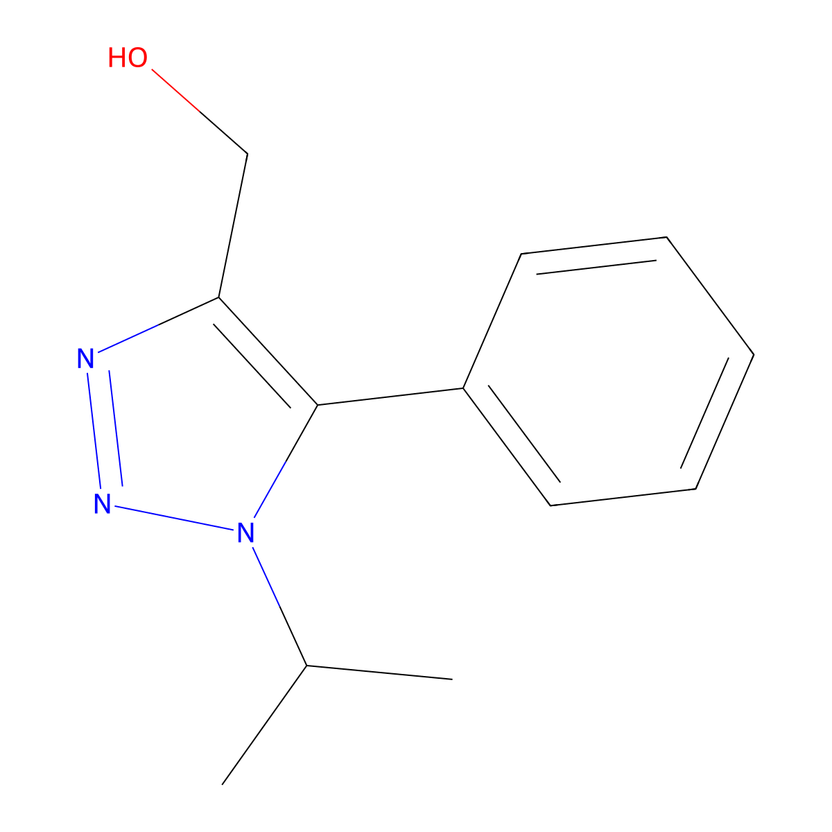 [5-Phenyl-1-(propan-2-yl)-1H-1,2,3-triazol-4-yl]methanol molecular structure, CAS 1267948-99-1