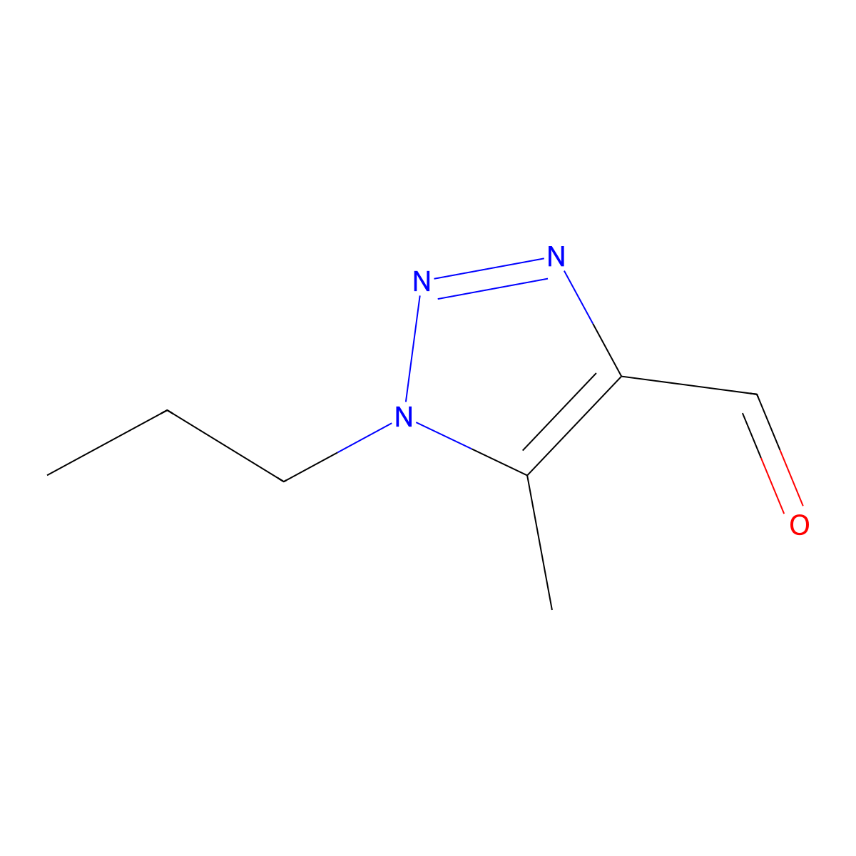 5-Methyl-1-propyl-1H-1,2,3-triazole-4-carbaldehyde molecular structure, CAS 1267951-25-6