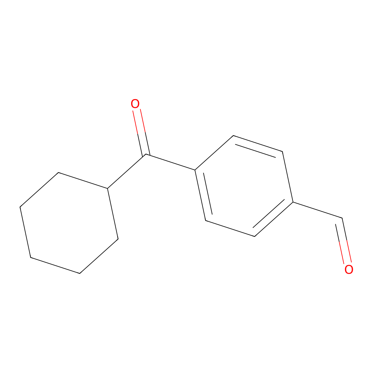 4-(Cyclohexylcarbonyl)benzaldehyde molecular structure, CAS 1267955-70-3