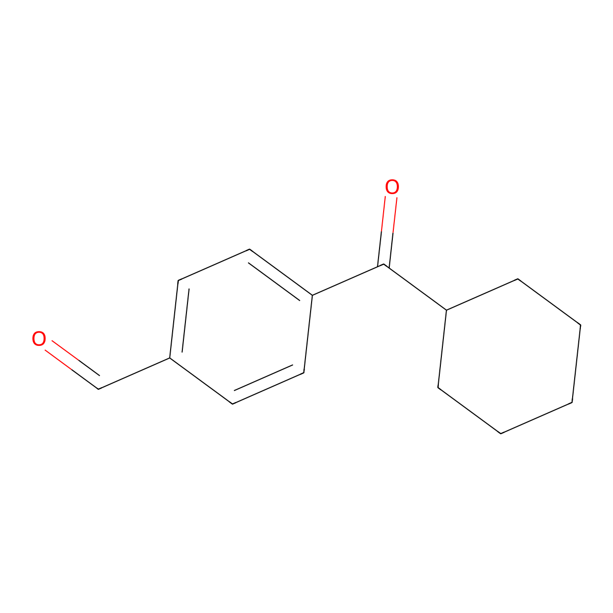 4-(Cyclohexylcarbonyl)benzaldehyde molecular structure, CAS 1267955-70-3