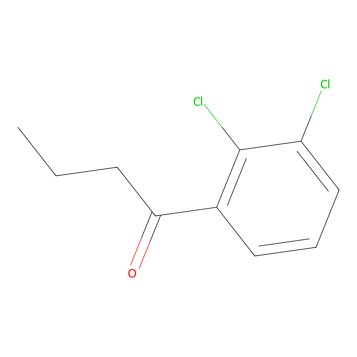 1-(2,3-Dichlorophenyl)butan-1-one molecular structure, CAS 1267955-92-9