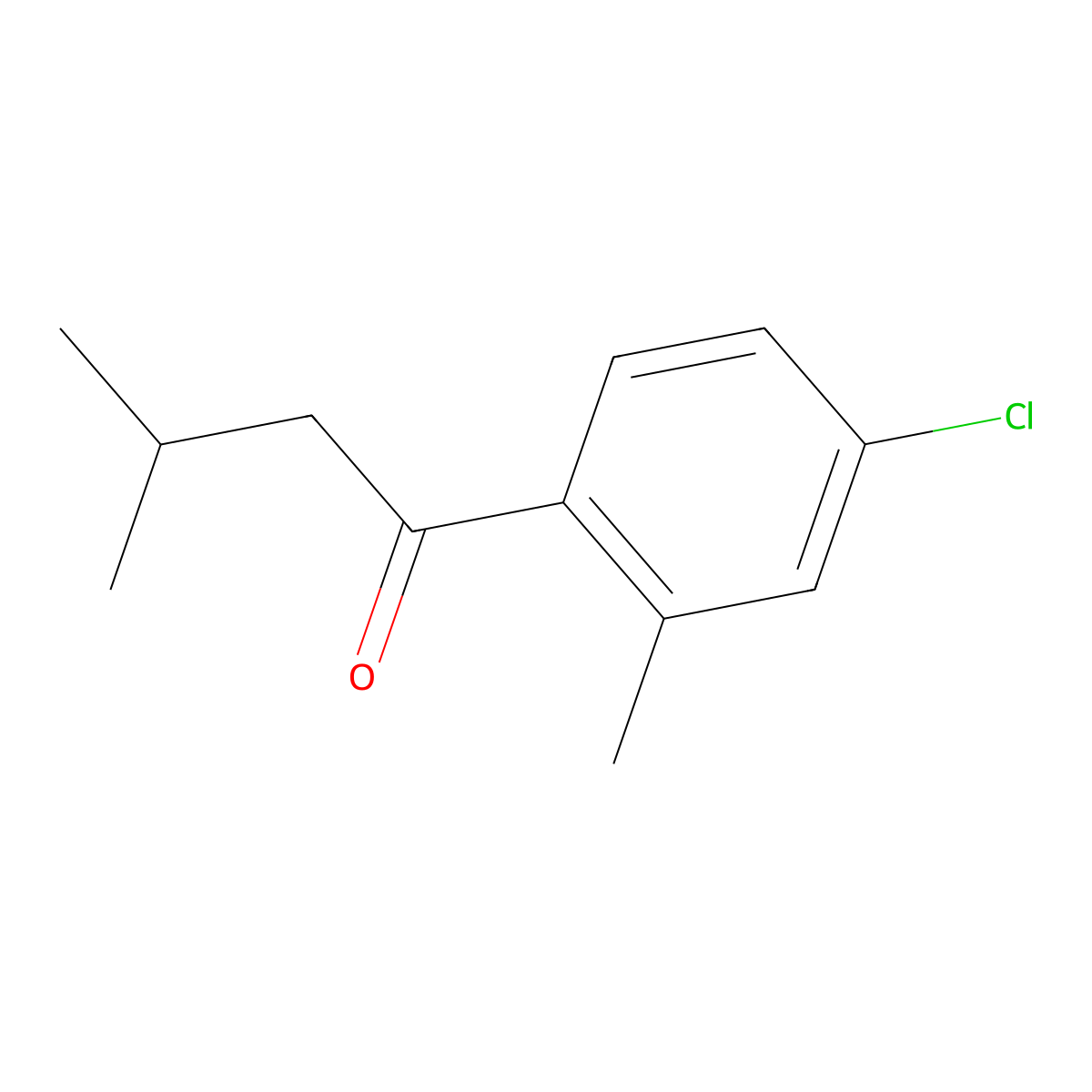 4'-Chloro-2',3-dimethylbutyrophenone molecular structure, CAS 1267959-99-8