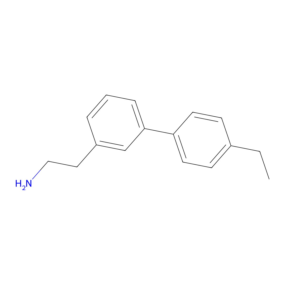 2-[3-(4-Ethylphenyl)phenyl]ethan-1-amine molecular structure, CAS 1267967-28-1