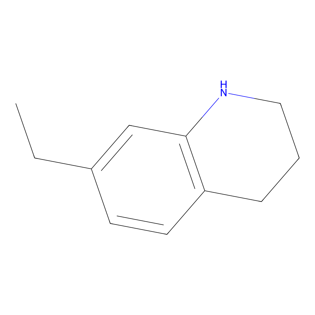 7-Ethyl-1,2,3,4-tetrahydroquinoline molecular structure, CAS 1267967-97-4