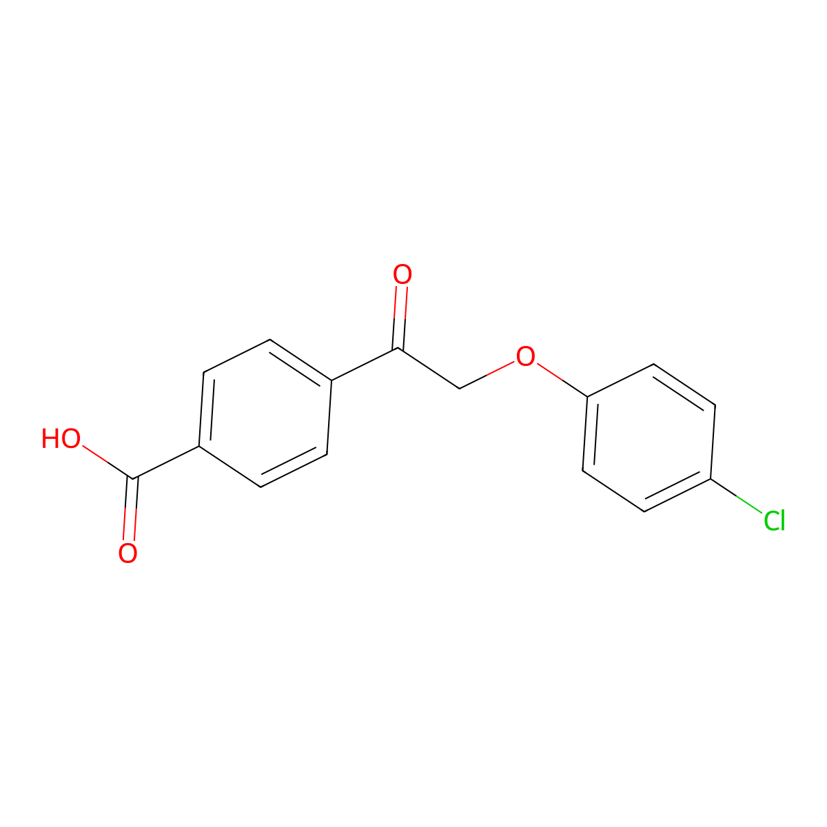 4-[2-(4-Chlorophenoxy)acetyl]benzoic acid molecular structure, CAS 1267974-59-3