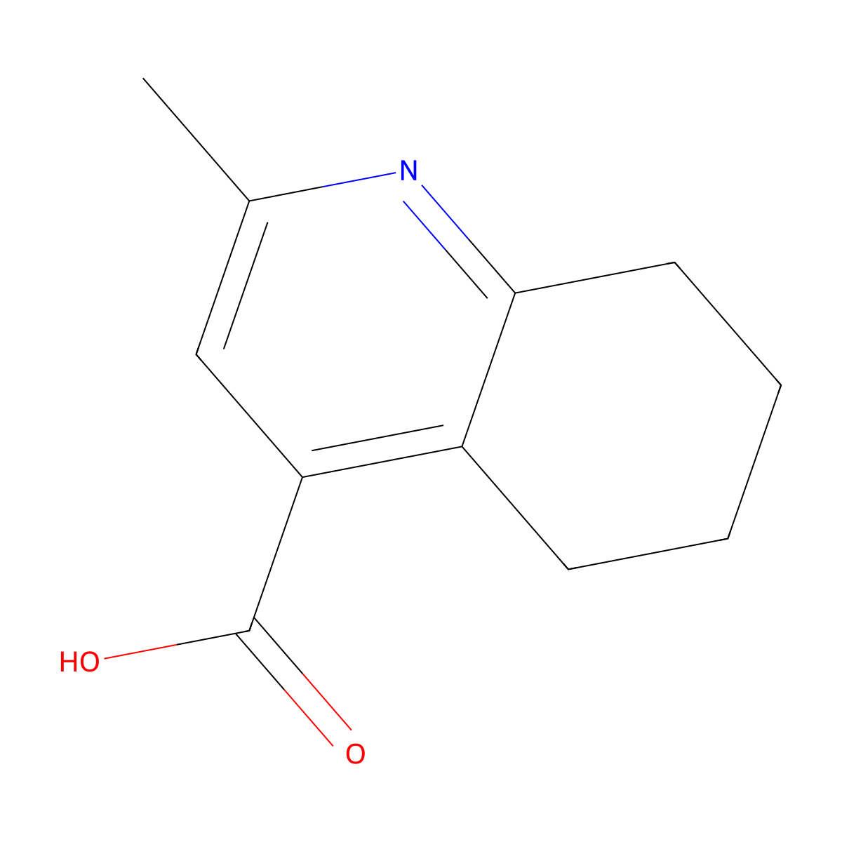 2-Methyl-5,6,7,8-tetrahydroquinoline-4-carboxylic acid molecular structure, CAS 1267976-01-1