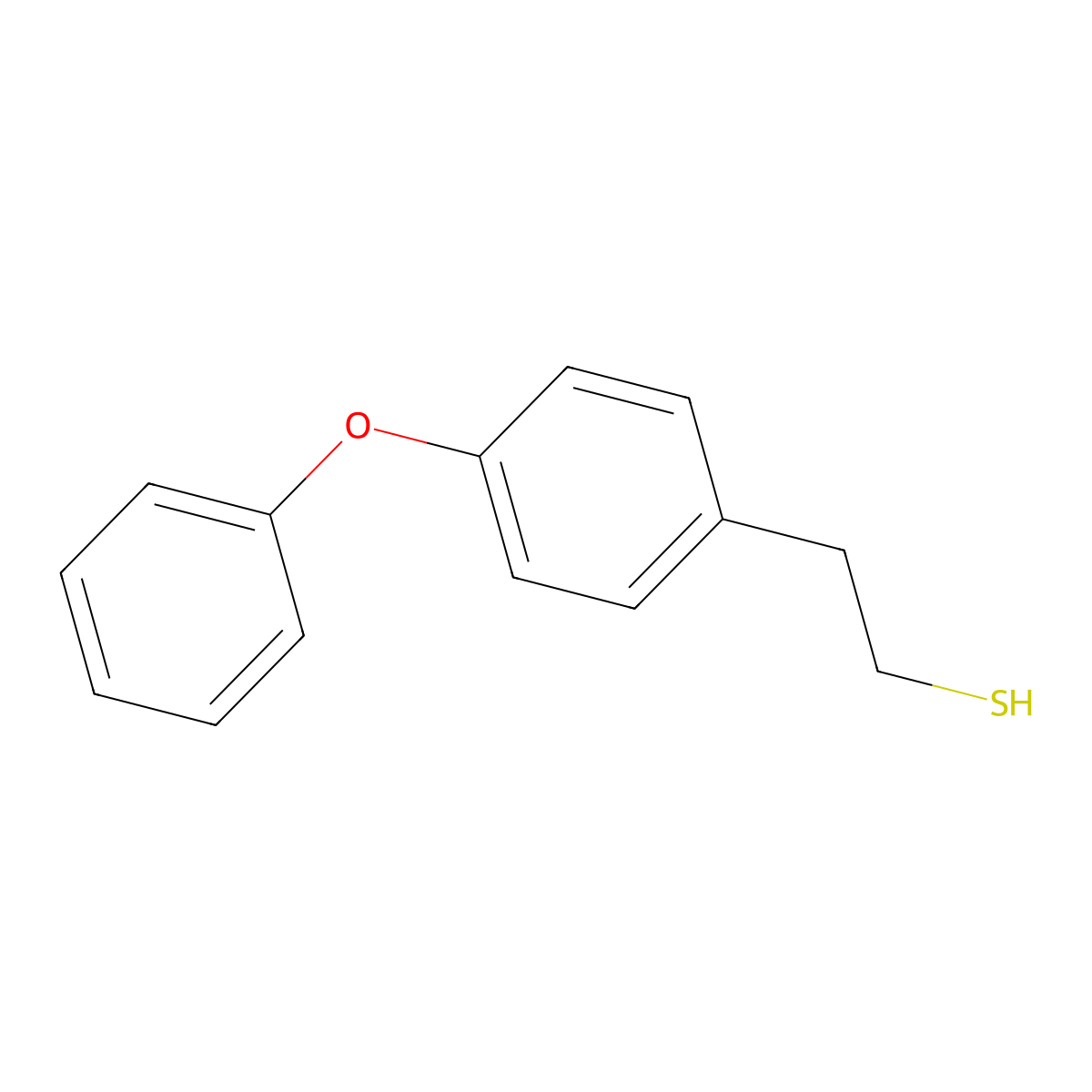 2-(4-Phenoxyphenyl)ethanethiol molecular structure, CAS 1267978-09-5