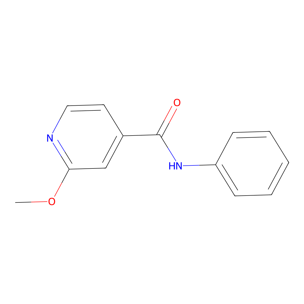 2-Methoxy-N-phenylpyridine-4-carboxamide molecular structure, CAS 126798-21-8