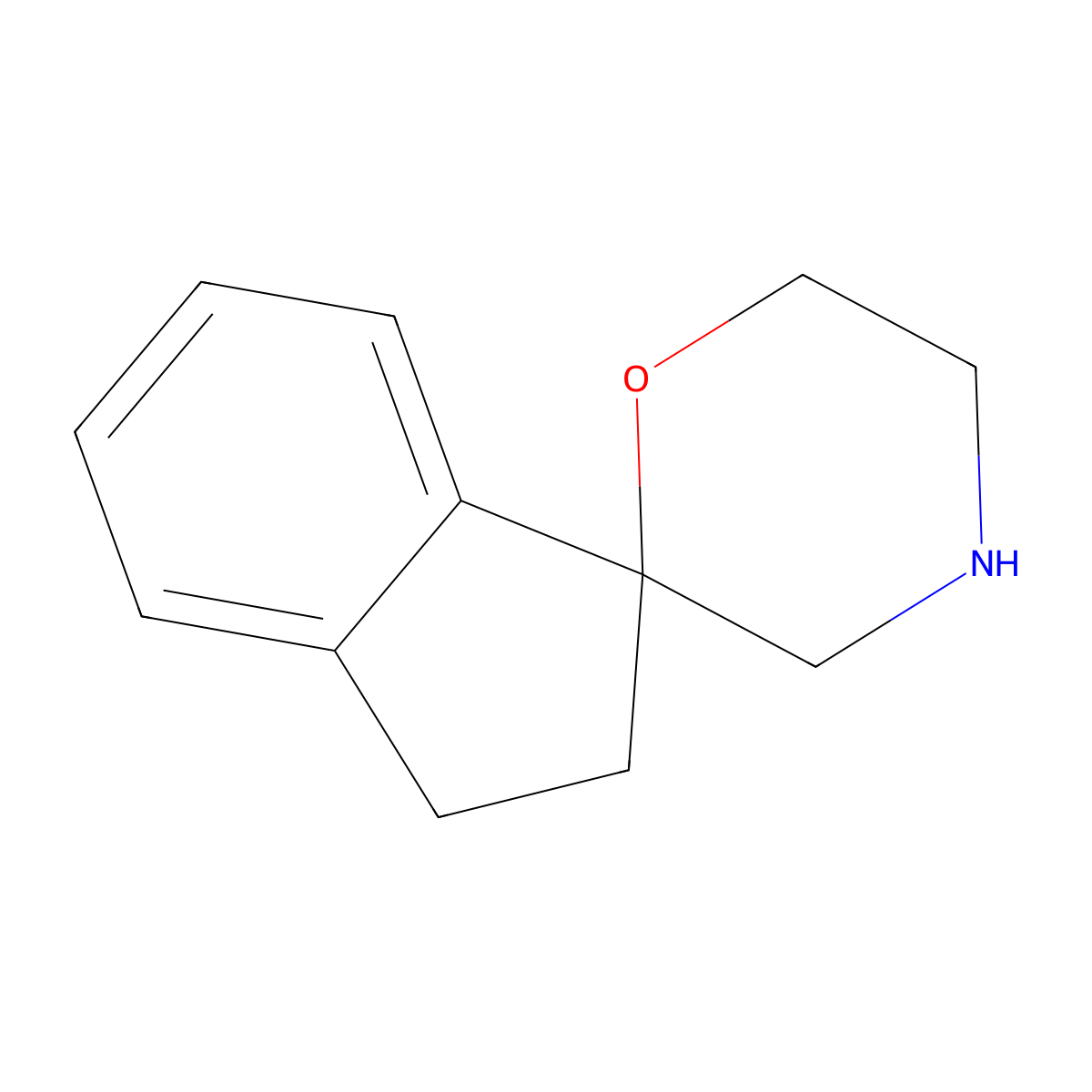 2,3-Dihydrospiro(indene-1,2'-morpholine) molecular structure, CAS 1267983-86-7