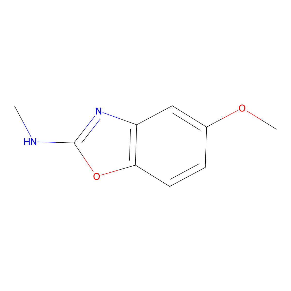 5-Methoxy-N-methyl-1,3-benzoxazol-2-amine molecular structure, CAS 1267987-80-3