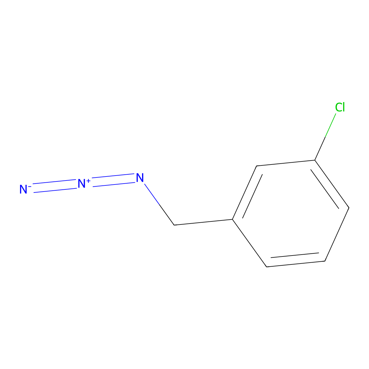 1-(Azidomethyl)-3-chlorobenzene molecular structure, CAS 126799-85-7