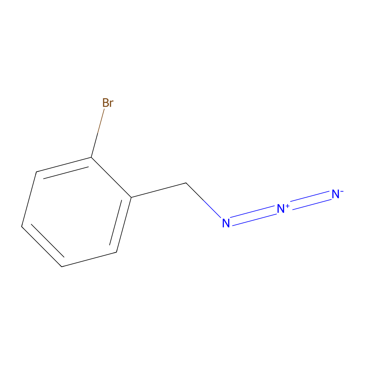 1-(Azidomethyl)-2-bromobenzene molecular structure, CAS 126799-87-9