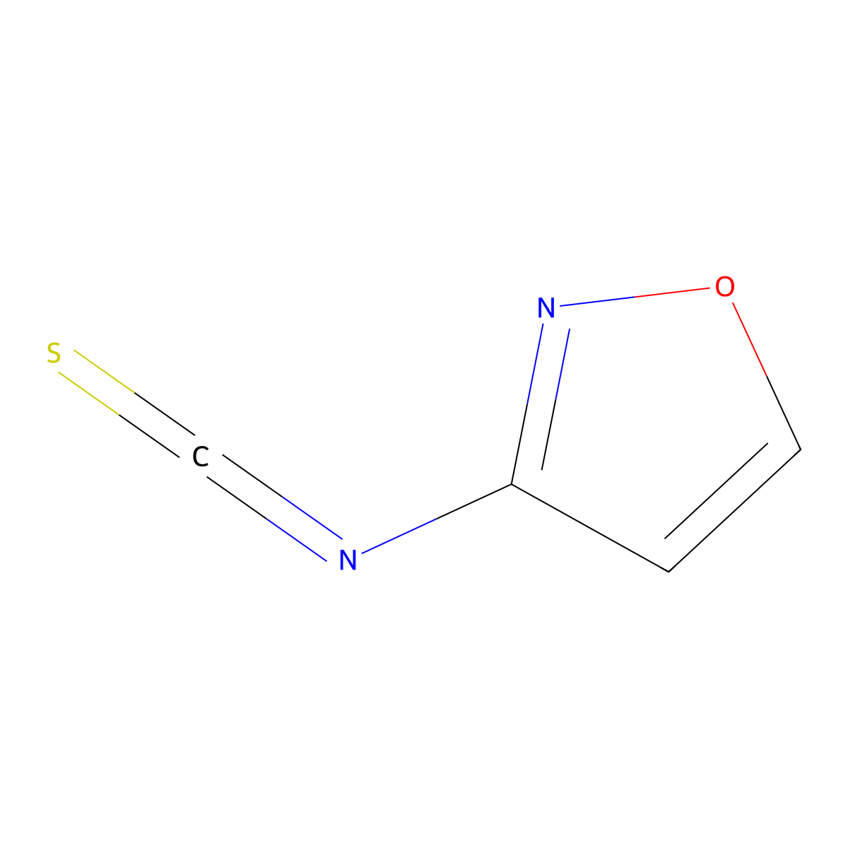 3-Isothiocyanato-1,2-oxazole molecular structure, CAS 1267993-79-2