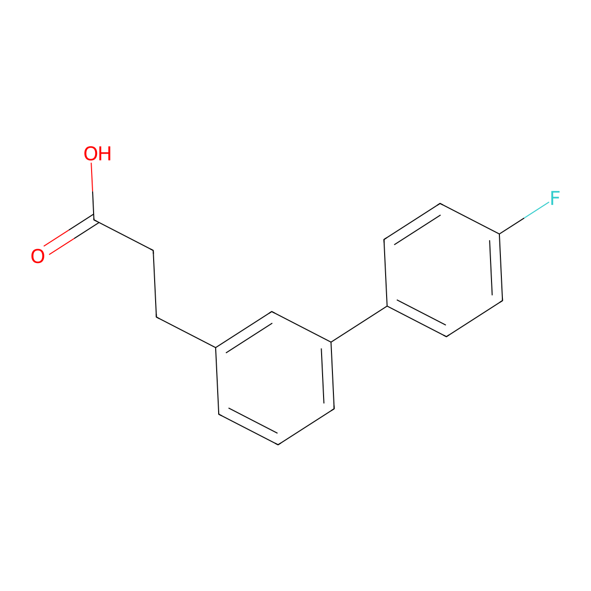3-(4'-Fluoro-[1,1'-biphenyl]-3-yl)propanoic acid molecular structure, CAS 1267994-49-9